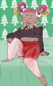 thicc peachy, flat, bg