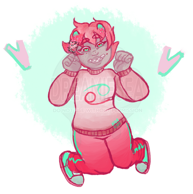 peachy style, basic shaded, simple bg